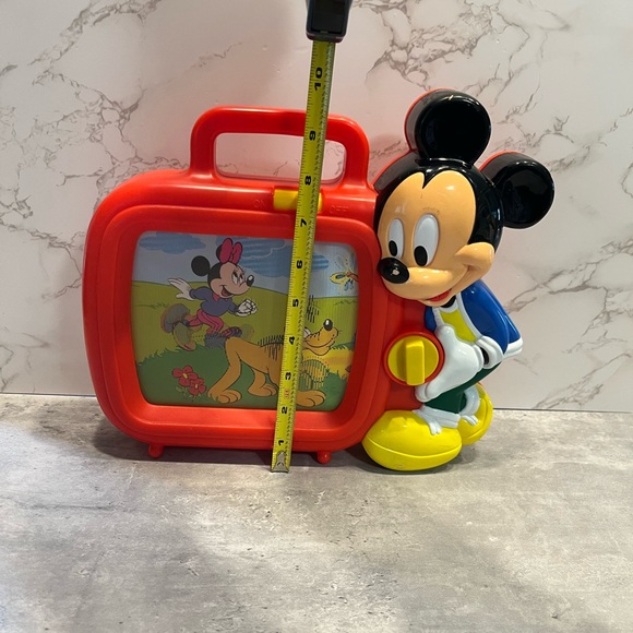 Disney's MICKEY MOUSE Vintage Musical TV - Hand Wind Up MUSIC BOX Toy Goofy - Picture 14 of 16